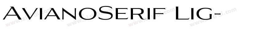 AvianoSerif Lig字体转换